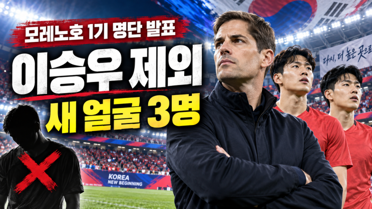 “이승우 제외·새 얼굴 3명” <b>모레노호</b> 1기 축구 국가대표팀 명단 ....