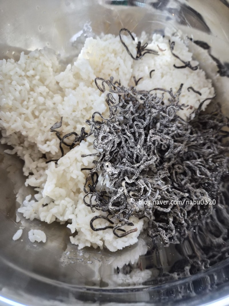 시오콘부 2탄) 활용법 레시피_참치다시마비빔밥 and 주먹밥 그리고 오차츠케 냉동 밀프랩