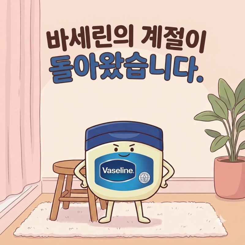 바세린의 계절이 돌아왔다! 효과와 사용법, 건조한 계절에 제대로 활용하는 꿀팁!