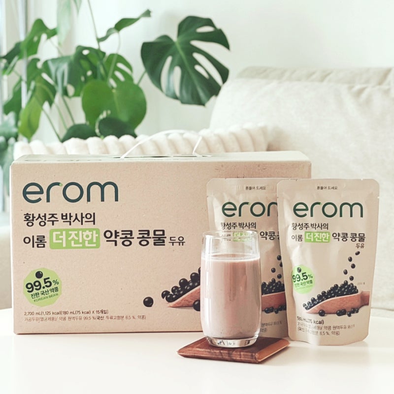 황성주박사의이롬더진한약콩콩물두유 국산약콩두유로 든든하게 챙기는 식단