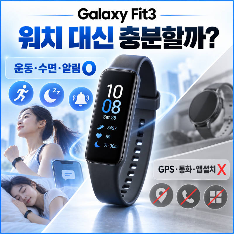 갤럭시핏3 기능 어디까지 되는지 파헤쳐 보기