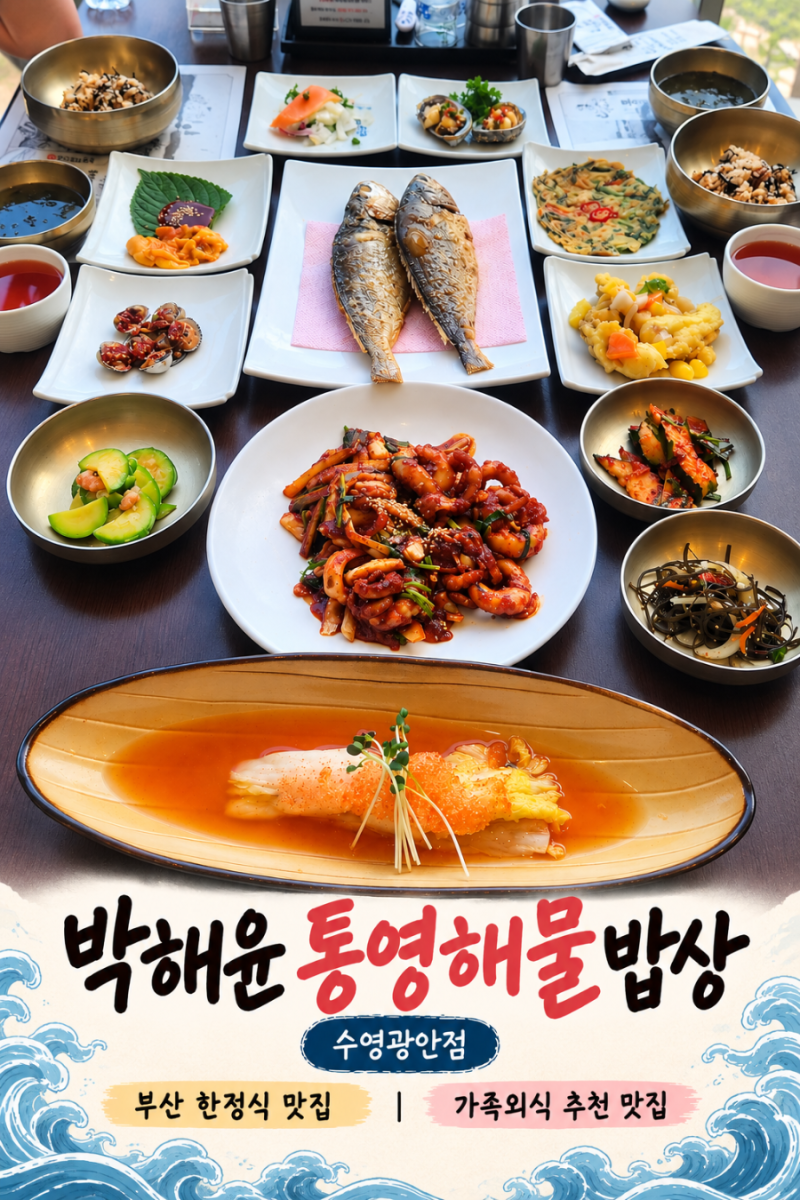 부산 한정식 맛집 박해윤통영해물밥상, 보리굴비 제대로 먹고 온 후기