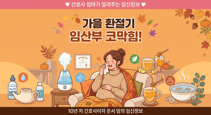 [간호사 엄마의 임신정보] 가을 환절기 코막힘! 임산부 비염 원인과 뻥 뚫어주는 대처법