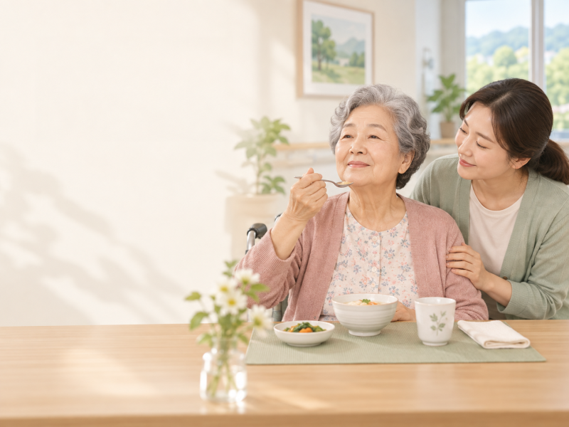 식사 중 자주 사레들리는 부모님, 노인 흡인성 폐렴 증상과 예방법