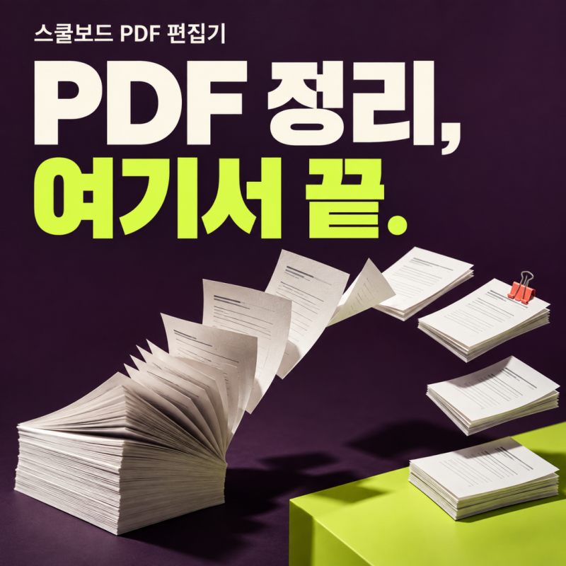 PDF 나누고 합치고, 이미지 변환까지!! 스쿨보드 PDF 편집기 사용법