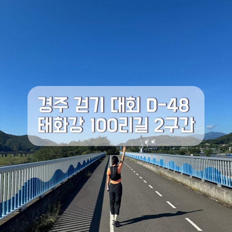울산 태화강100리길 2구간 도전 , 경주걷기대회준비중 D-48(1탄)