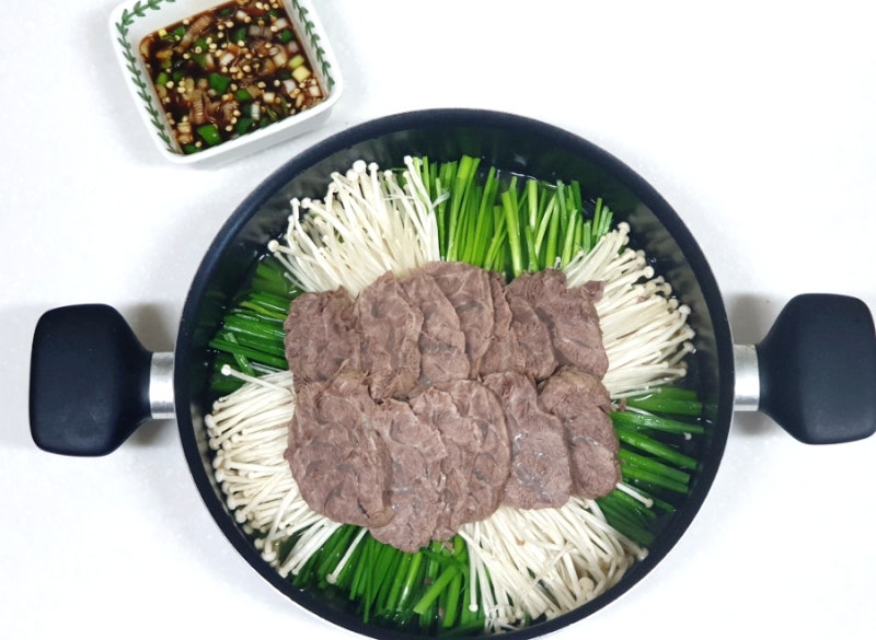 아롱사태 수육 삶는법 소고기 사태전골요리 압력솥 수육삶기 레시피