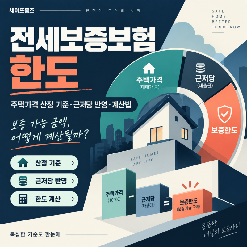 전세보증보험 한도: 주택가격 산정 기준·근저당 반영과 계산법
