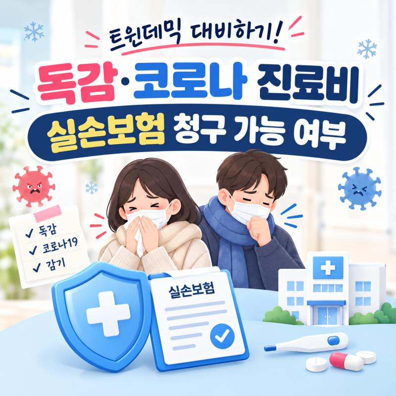 트윈데믹 대비하기! 독감·코로나 진료비 실손보험 청구 가능 여부
