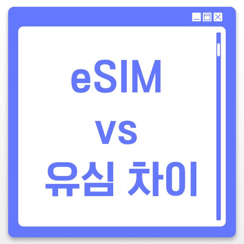 해외여행 eSIM vs 유심 차이｜가격·설치·데이터 비교 총정리