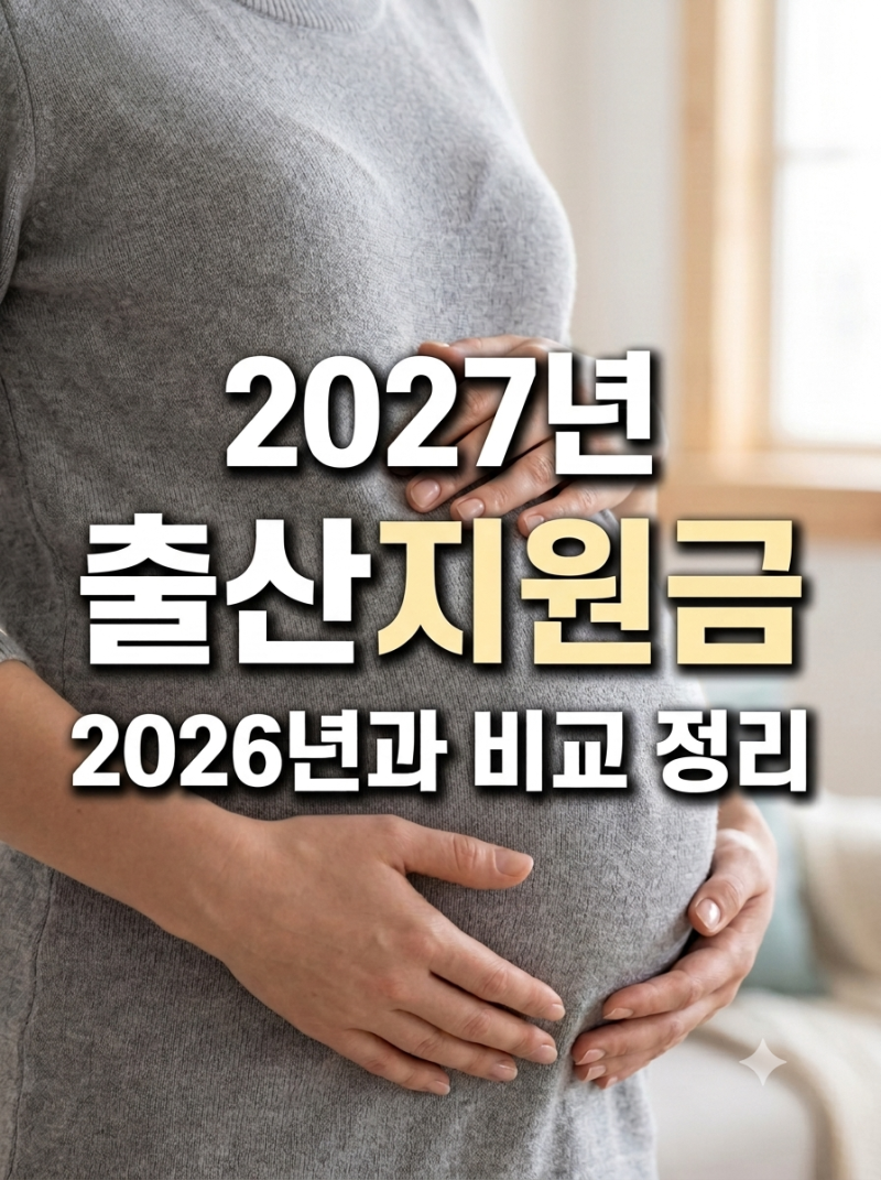 2027년 출산지원금 비교 총 정리! 2026년과 비교 및 2027년 1월 출산지원금은?
