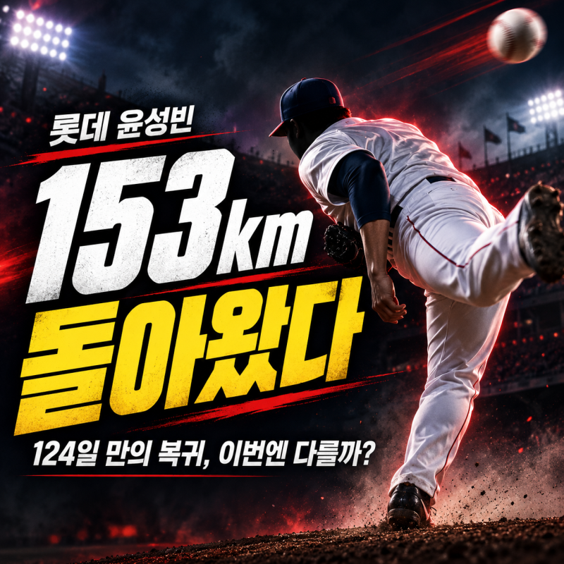 롯데 윤성빈, 124일 만의 1군 복귀! 이번에는 다를까?