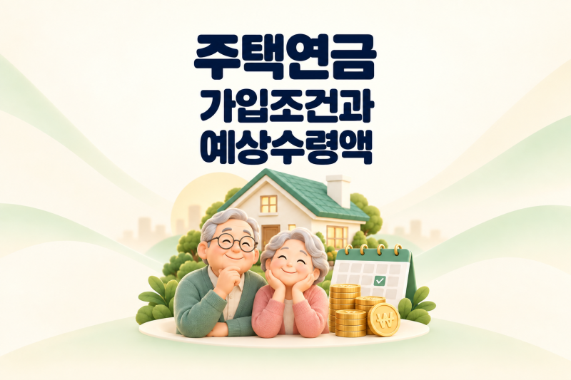 주택연금 가입조건과 예상수령액 계산, 집값이 오르면 손해일까?