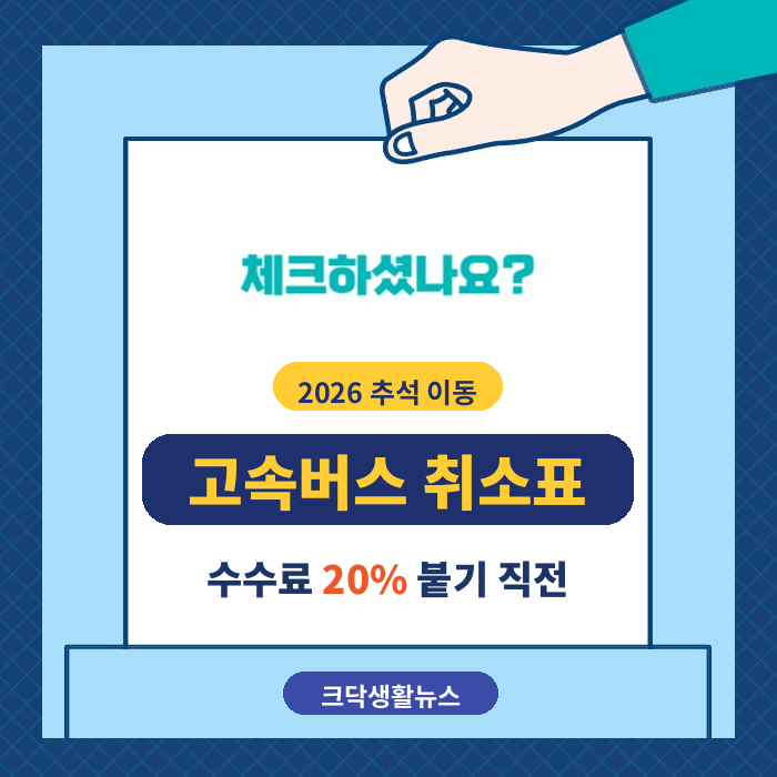 추석 고속버스 취소표, 수수료 20% 붙기 직전에 나옵니다