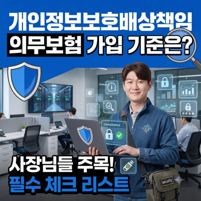 개인정보보호배상책임 의무보험 가입 기준은?