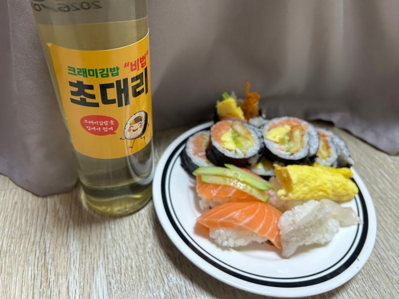 크래미김밥우동집 초대리｜수제단촛물 로 초밥·후토마끼 만들어본 솔직 후기