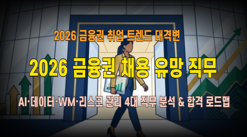 2026 금융권 채용 트렌드 대격변: AI·데이터 사이언스·자산관리(WM)·리스크 관리 4대 유망 직....