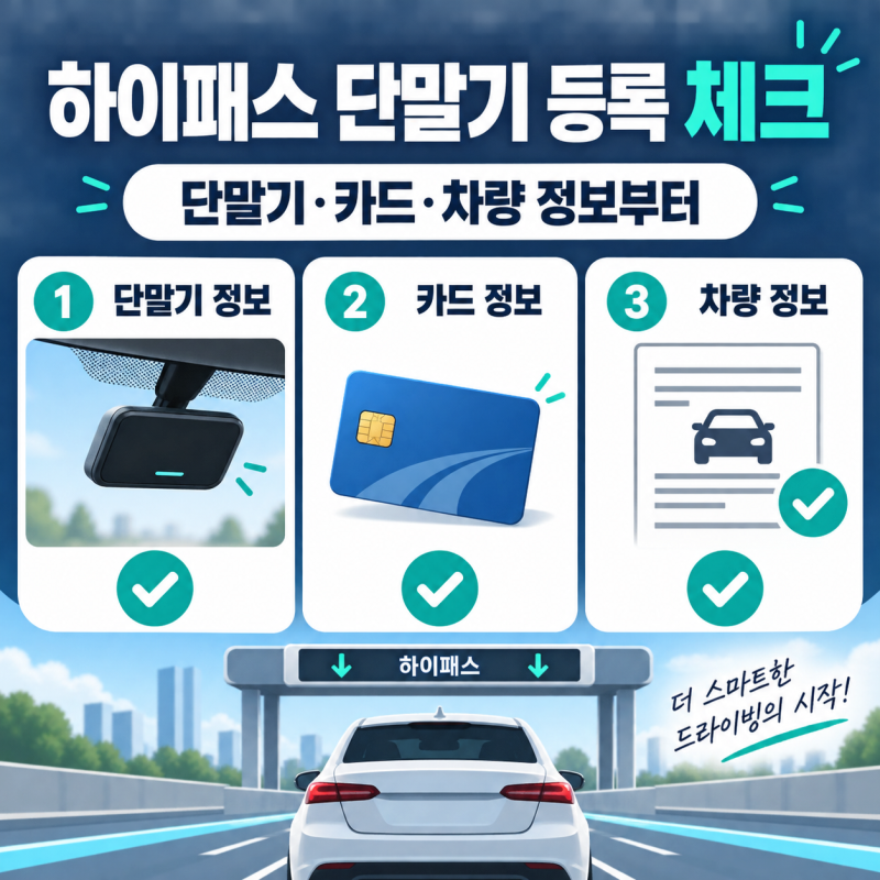 "단말기만 달면 될까?" 하이패스 등록 전 확인할 5가지