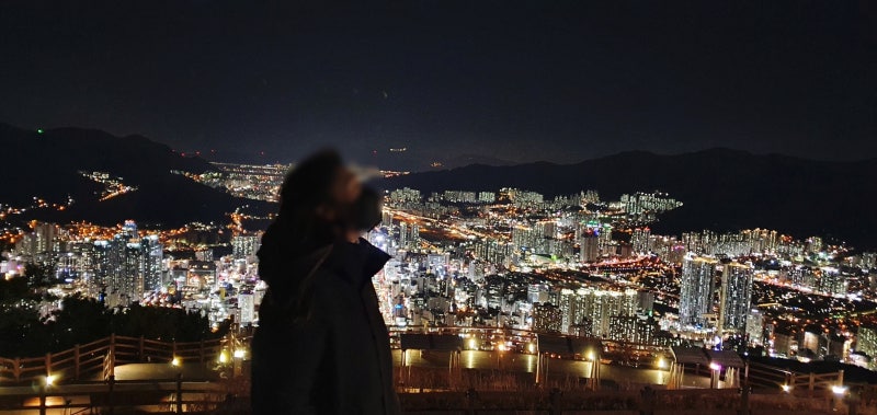 부산 야경 명소 황령산 봉수｜추운 날씨에 더 선명했던 야경