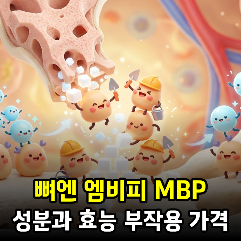 뼈엔 엠비피 MBP 어떤 성분일까? 효능과 부작용, 가격
