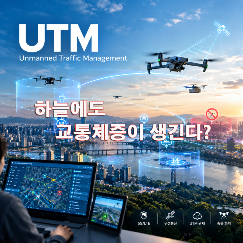 하늘에도 교통체증이 생긴다? 드론 시대의 핵심 기술 ‘UTM’ 완벽 분석