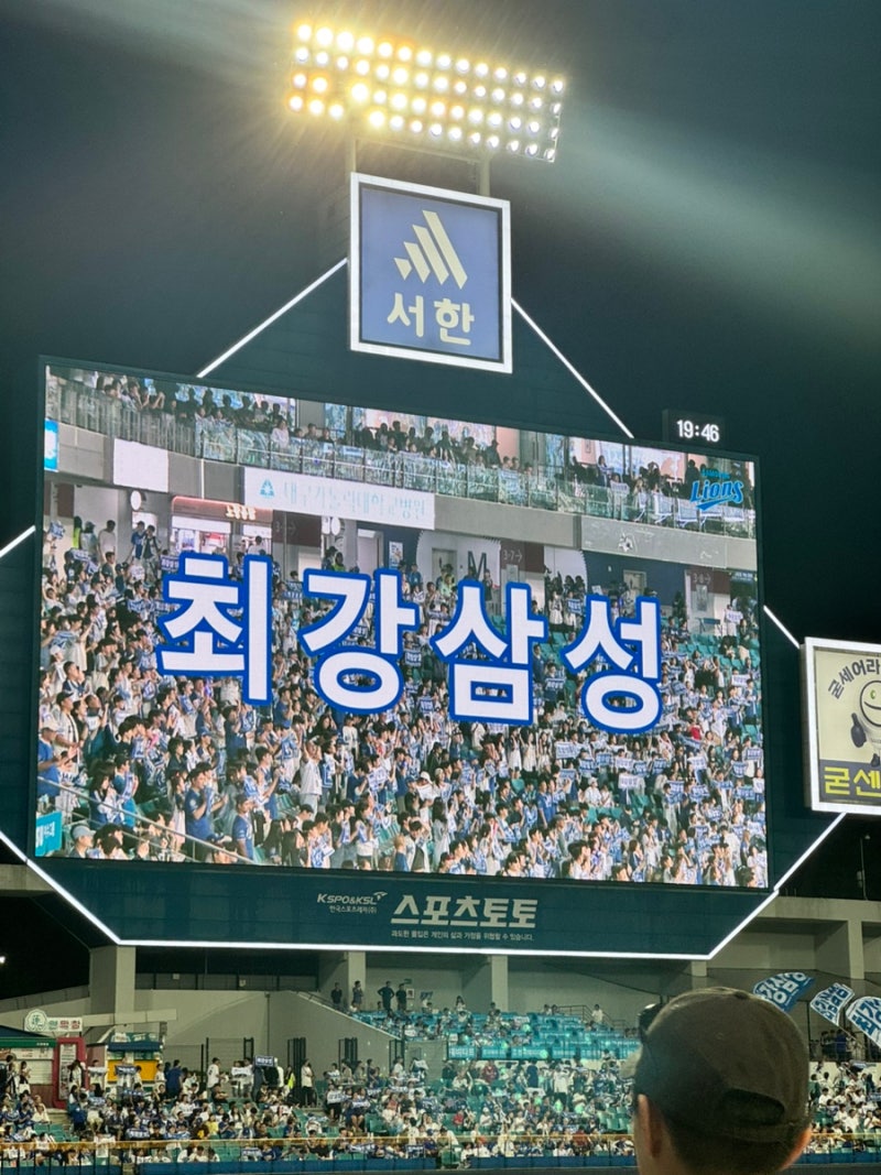 대구삼성라이온즈파크 외야 RF10구역, LF4구역 후기 시야 먹거리 크림새우 위치