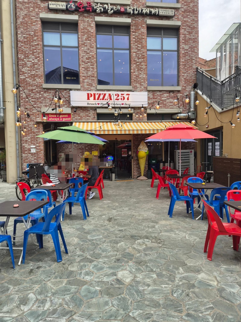 송도 아트포레 맛집 PIZZA 257, 야외 테라스에서 맛있게
