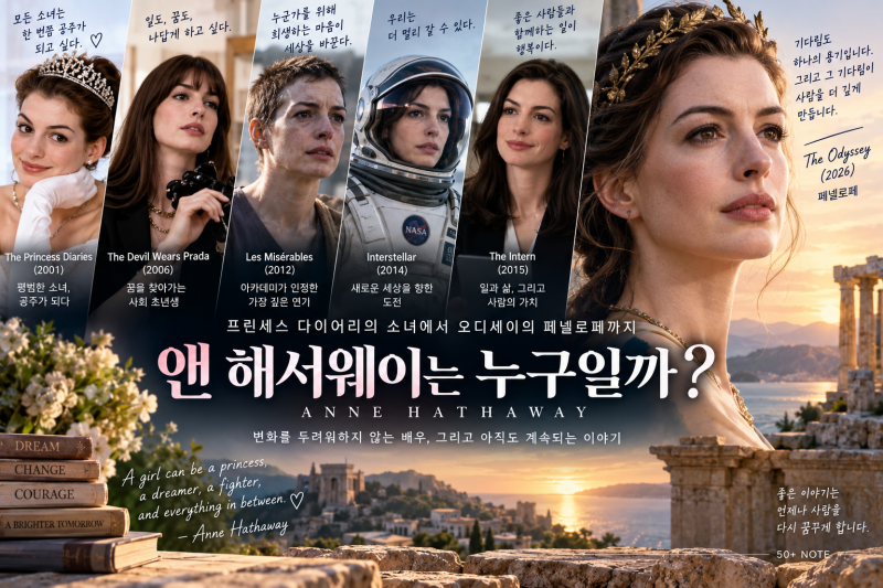 [LIFE] 앤 해서웨이는 누구일까?《프린세스 다이어리》 《오디세이》