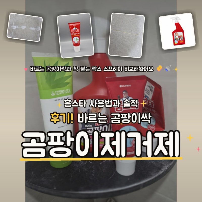홈스타 곰팡이제거제 사용법과 솔직 후기! 바르는 곰팡이싹 비교