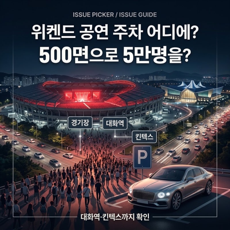 위켄드 고양종합운동장 주차 어디에 할까?｜공영주차장·킨텍스 주변·만차 대비까지 총정리