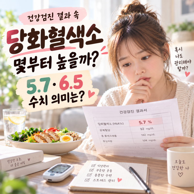 당화혈색소 정상수치 5.7 6.5 의미, 높으면 당화혈색소 낮추기 방법 (공복혈당 차이)
