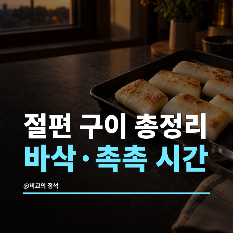 절편 에어프라이어 구이 총정리, 겉은 바삭하고 속은 마르지 않게 굽는 시간