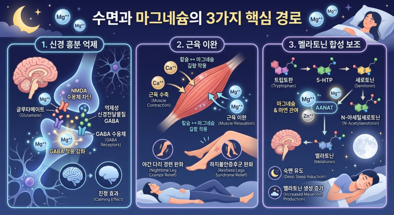 불면증에 마그네슘, 정말 효과 있을까 — 복용량·제형·멜라토닌 병용까지 근거로 정리