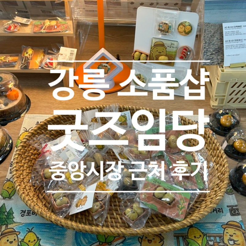 [강원 강릉/굿즈임당] 강릉 기념품 맛집 추천, 중앙시장 근처 소품샵
