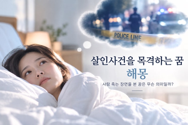 살인사건을 목격하는 꿈 해몽, 사람 죽는 장면을 본 꿈은 무슨 의미일까?