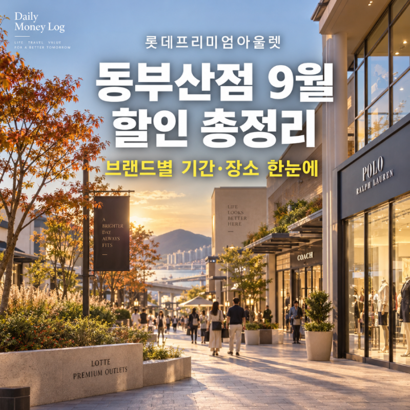 롯데프리미엄아울렛 동부산점 9월 할인 행사 총정리