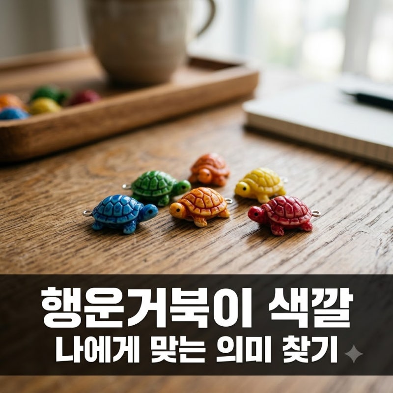 행운거북이 색깔 의미 "노란색만 샀는데" 나에게 딱 맞는 운 찾는 법