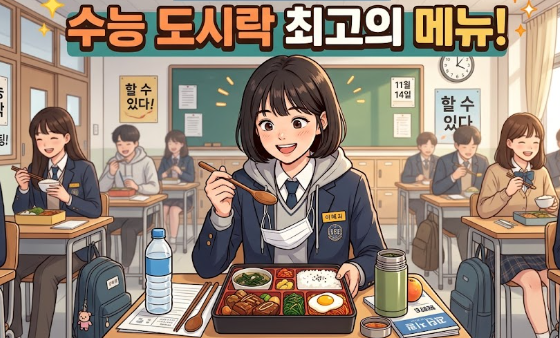 수능 당일 도시락 완벽 가이드! 소화 잘되는 메뉴 추천 및 피해야 할 음식