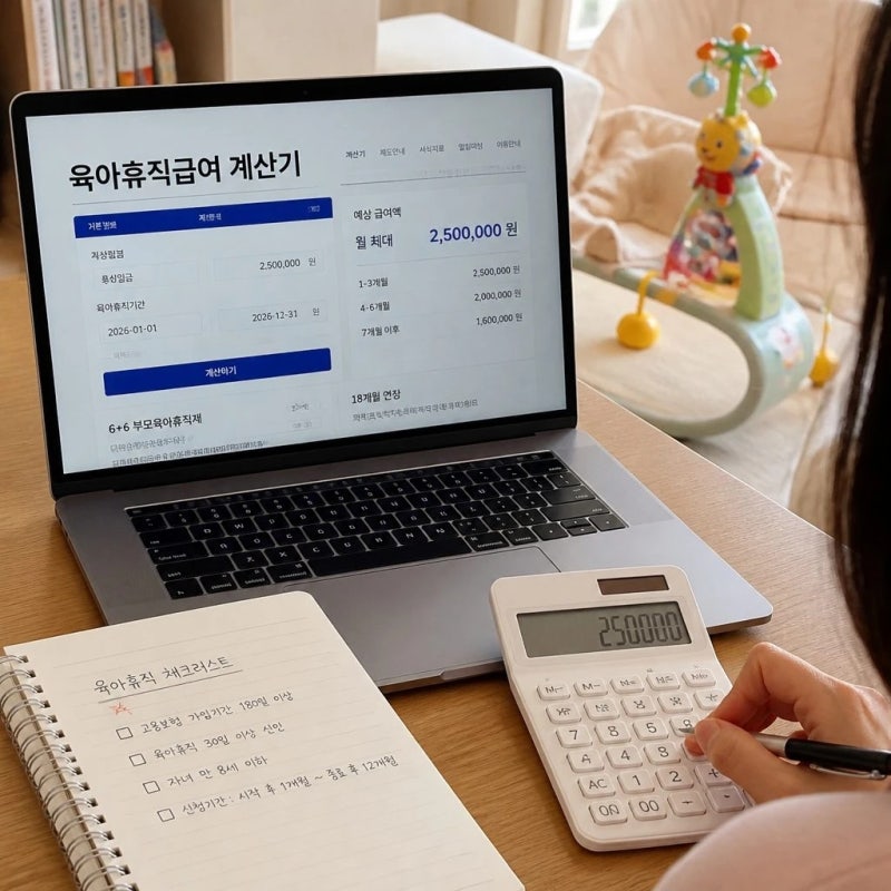 2026년 육아휴직 급여 계산기 최신 상한과 연장 조건 정리
