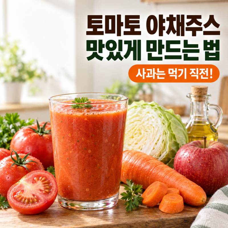 토마토주스 만들기 야채주스 만드는법