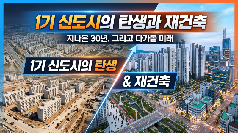 [1기 신도시 총정리] 분당·일산·평촌·산본·중동의 탄생 배경과 재건축 연한 도래까지