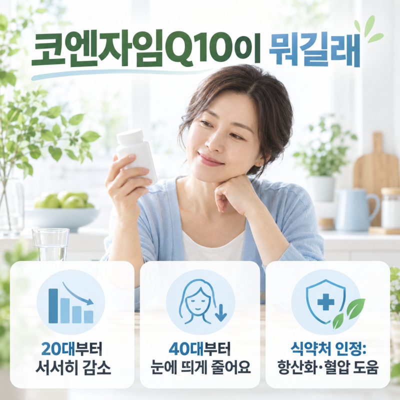 요즘 다이소에서 난리 났다는 그 영양제, 코엔자임Q10이었더라고요