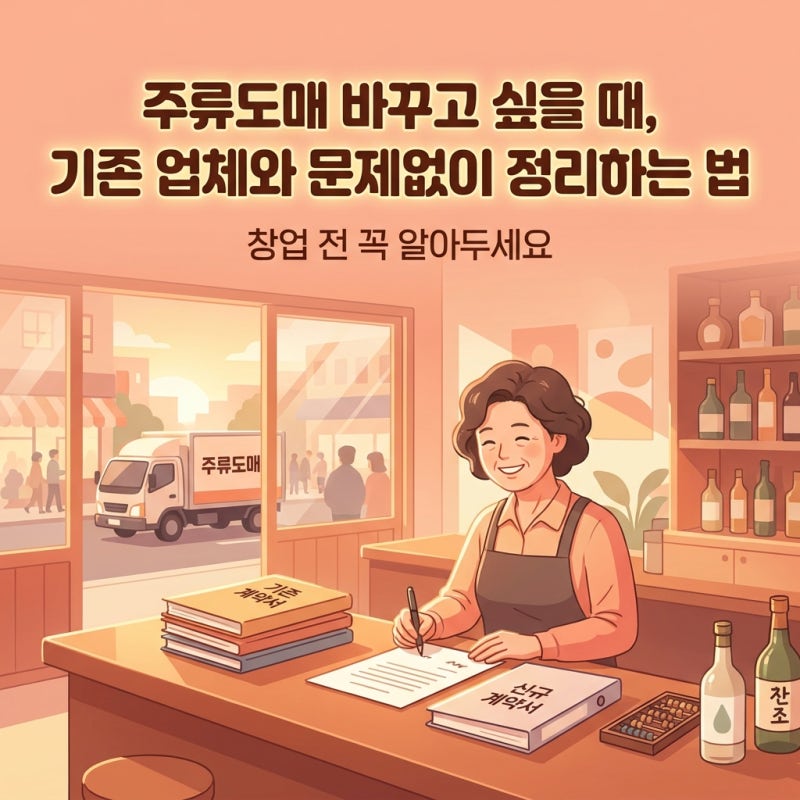 주류도매 바꾸고 싶을 때, 기존 업체와 문제없이 정리하는 법