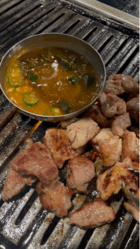 진주 초전동 맛집 양철드럼통 l 엄마랑 데이트로 다녀온 가을 야장 고기집 ! 낭맛합격, 맛 합....