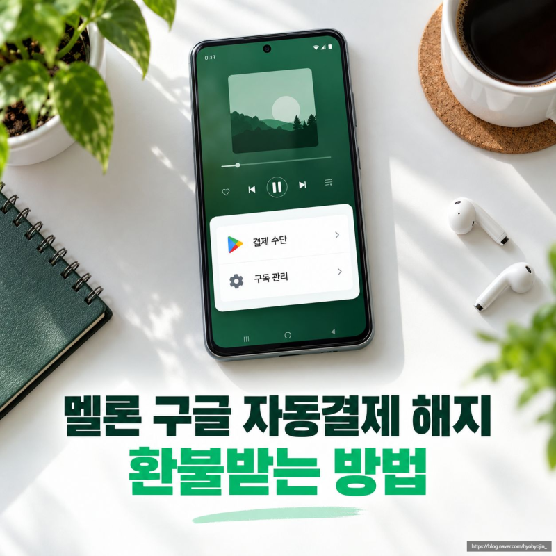멜론 구글 자동결제 해지, 환불받는 방법 정리