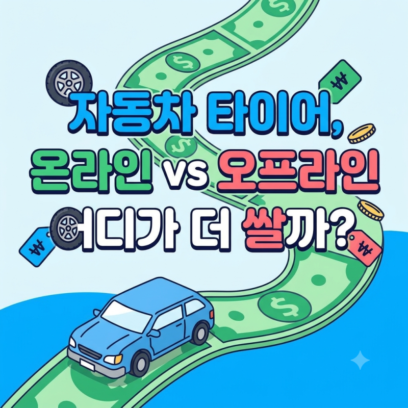 자동차 타이어 싸게 사는 법 온라인 vs 오프라인 최저가 비교 및 구매 팁