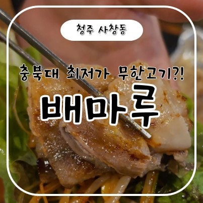 청주 배마루 무한리필, 이 가격에 냉삼 계속 먹어도 되나 싶었습니다