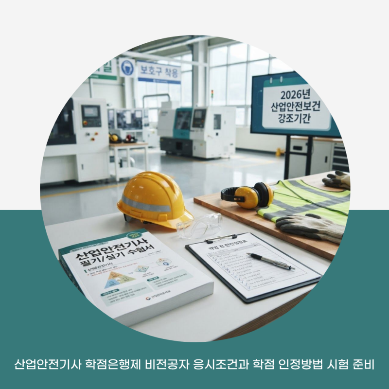 산업안전기사 학점은행제 비전공자 응시조건과 학점 인정방법 시험 준비