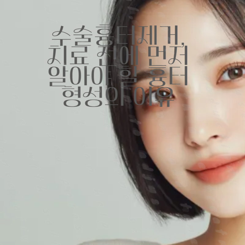 수술흉터제거, 레이저 치료 전에 먼저 알아야 할 흉터 형성의 이유