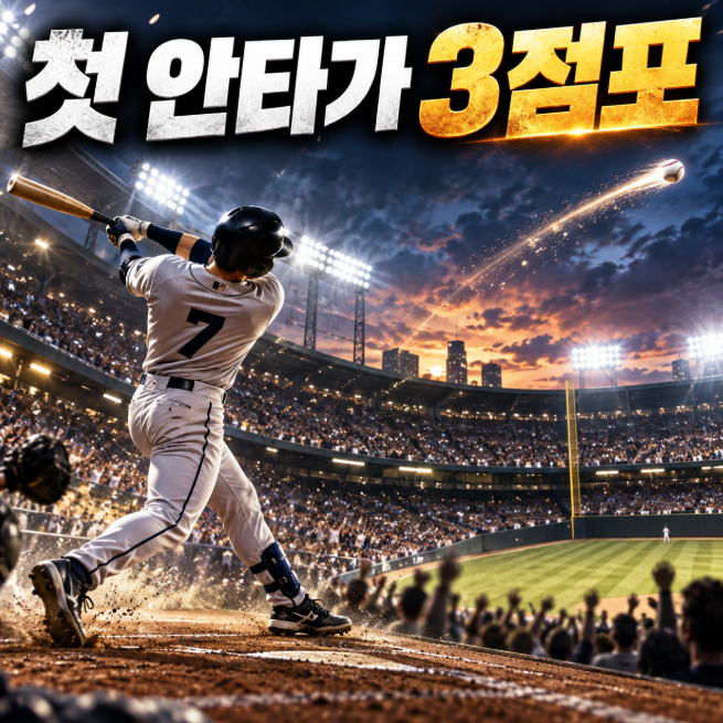 첫 MLB 안타가 416피트 3점포, 오타니 대신 올라온 데 파울라